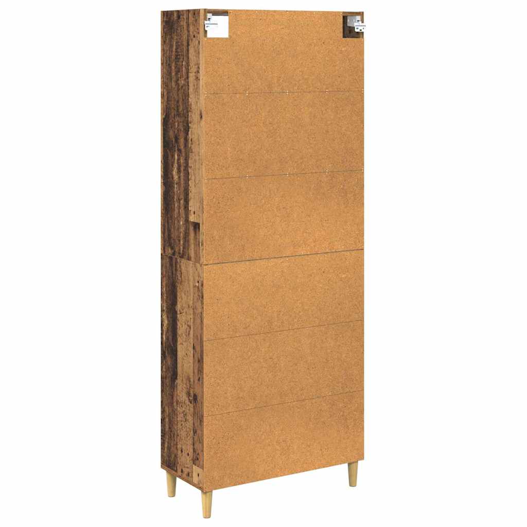 Hoge kast Oud Hout 69,5 x 32,5 x 180 cm Bewerkt hout is nu te koop bij PeponiXL, paradijselijk wonen!
