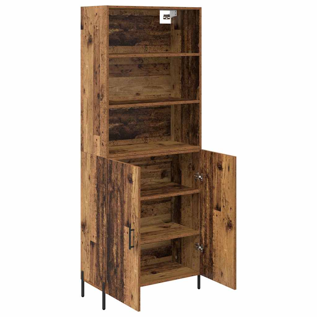 Hoge kast Oud Hout 69,5 x 32,5 x 180 cm Bewerkt hout is nu te koop bij PeponiXL, paradijselijk wonen!