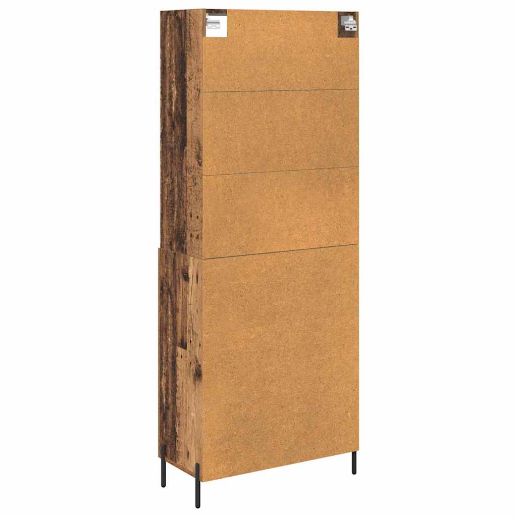 Hoge kast Oud Hout 69,5 x 32,5 x 180 cm Bewerkt hout is nu te koop bij PeponiXL, paradijselijk wonen!