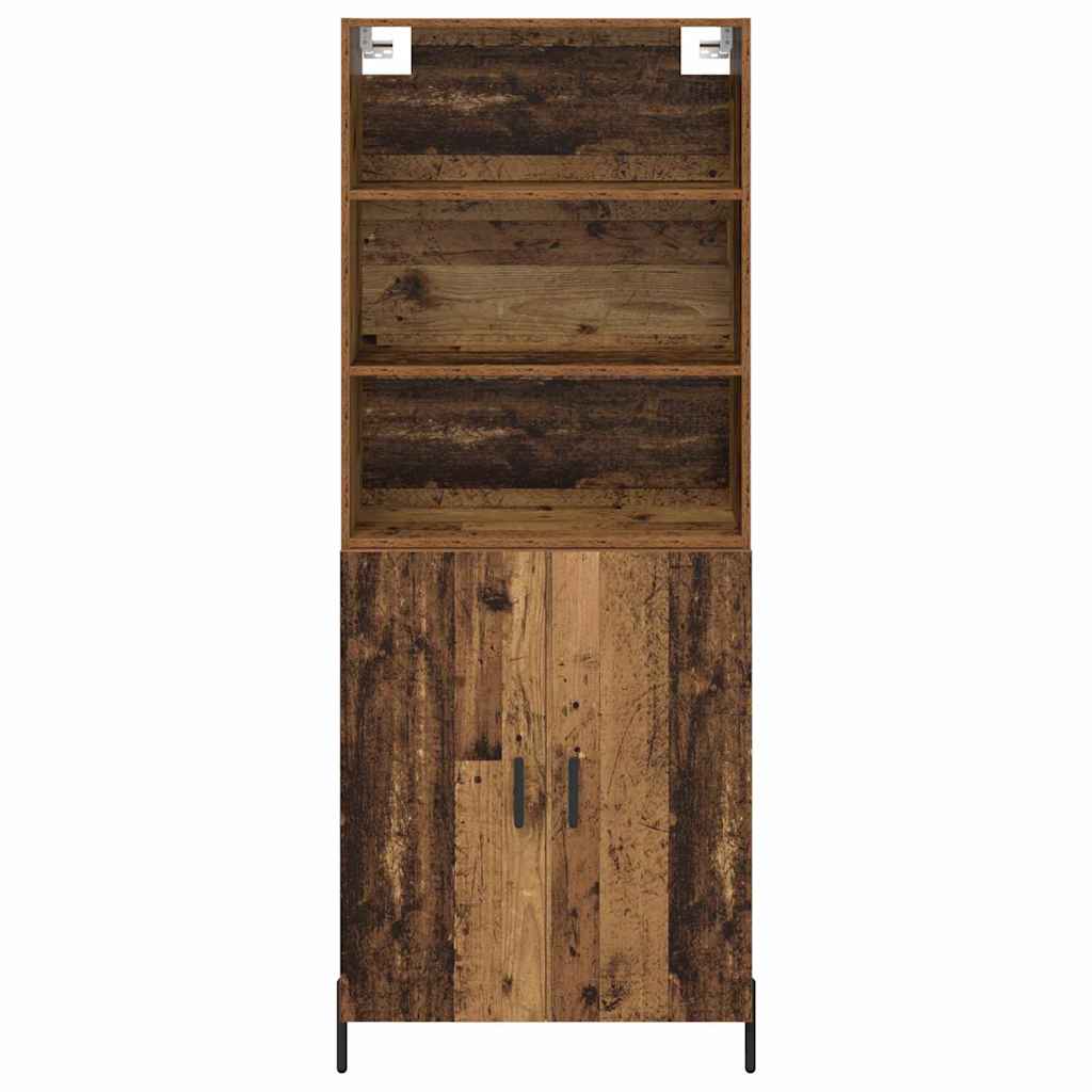 Hoge kast Oud Hout 69,5 x 32,5 x 180 cm Bewerkt hout is nu te koop bij PeponiXL, paradijselijk wonen!