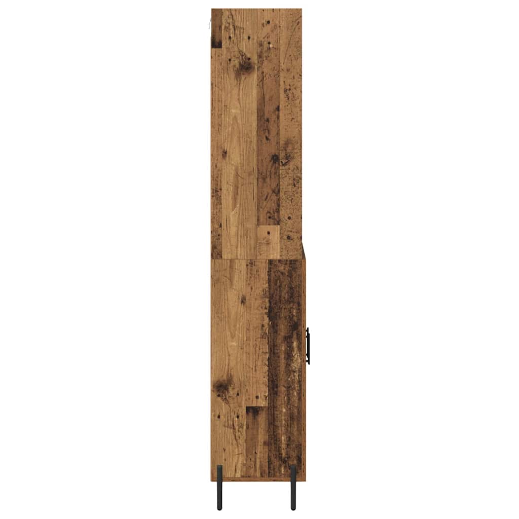 Hoge kast Oud Hout 69,5 x 32,5 x 180 cm Bewerkt hout is nu te koop bij PeponiXL, paradijselijk wonen!