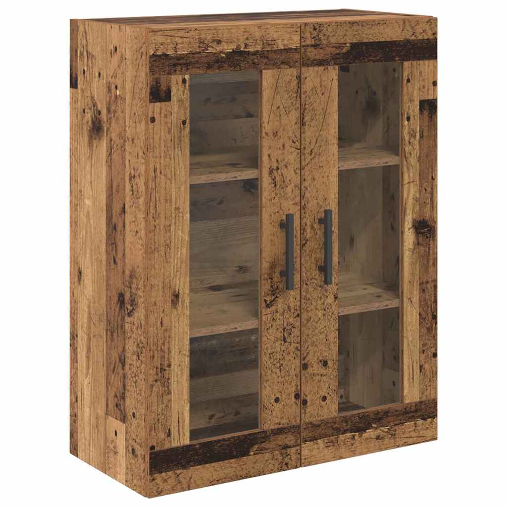 Hoge kast met lade 2 pcs Oud Hout Bewerkt hout is nu te koop bij PeponiXL, paradijselijk wonen!