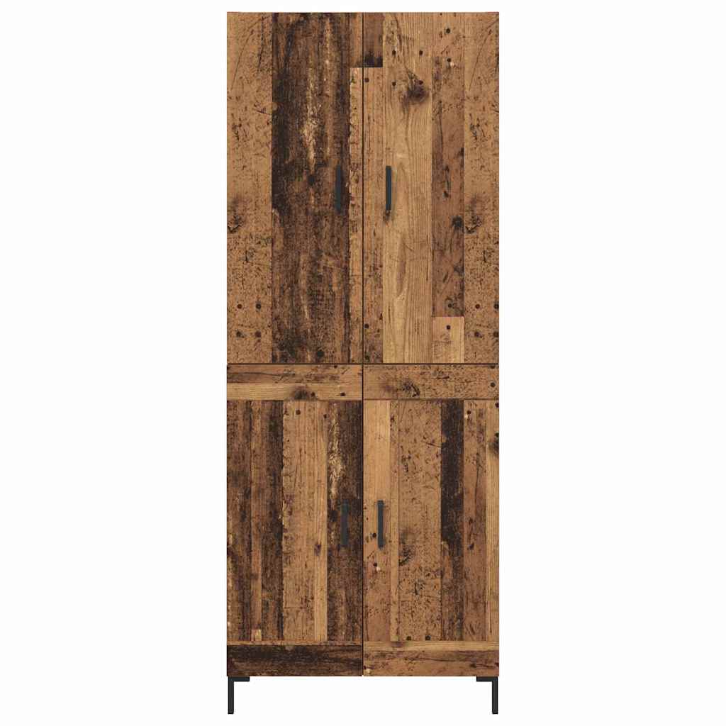Highboard Oud Hout 69,5 x 34 x 180 cm Bewerkt hout is nu te koop bij PeponiXL, paradijselijk wonen!