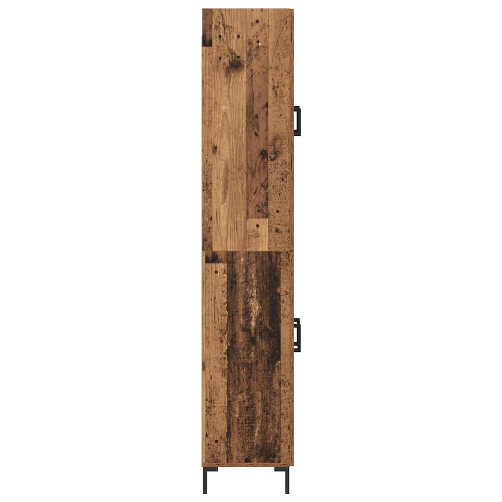 Highboard Oud Hout 69,5 x 34 x 180 cm Bewerkt hout is nu te koop bij PeponiXL, paradijselijk wonen!