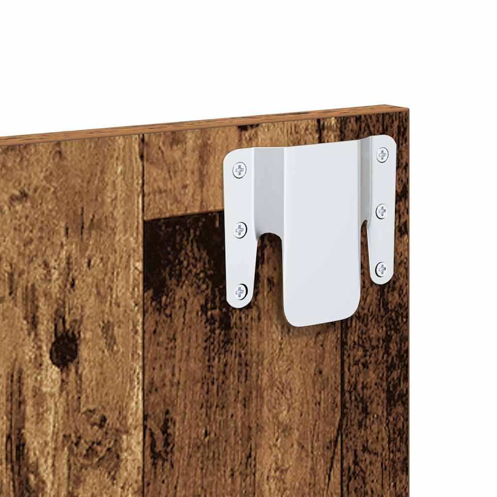Hoofdbord Met Kast met lade 3 pcs Oud Hout Bewerkt hout is nu te koop bij PeponiXL, paradijselijk wonen!
