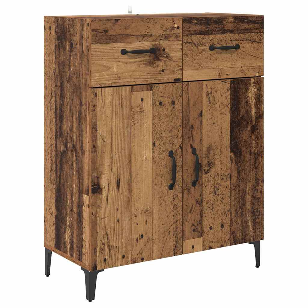 Hoge kast met lade Oud Hout 69,5 x 34 x 180 cm Bewerkt hout is nu te koop bij PeponiXL, paradijselijk wonen!