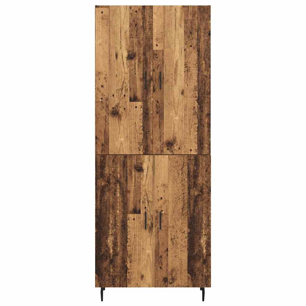 Hoge kast 2 pcs Oud Hout Bewerkt hout is nu te koop bij PeponiXL, paradijselijk wonen!