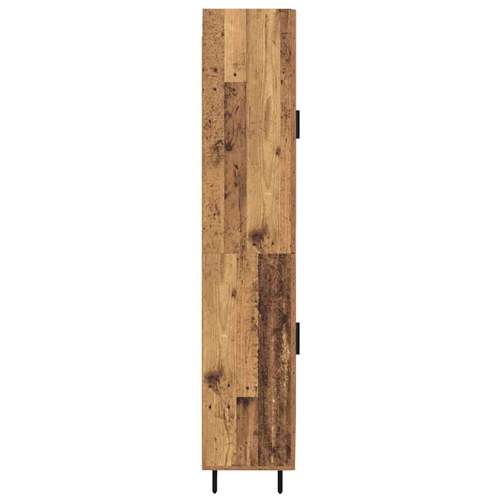 Hoge kast 2 pcs Oud Hout Bewerkt hout is nu te koop bij PeponiXL, paradijselijk wonen!