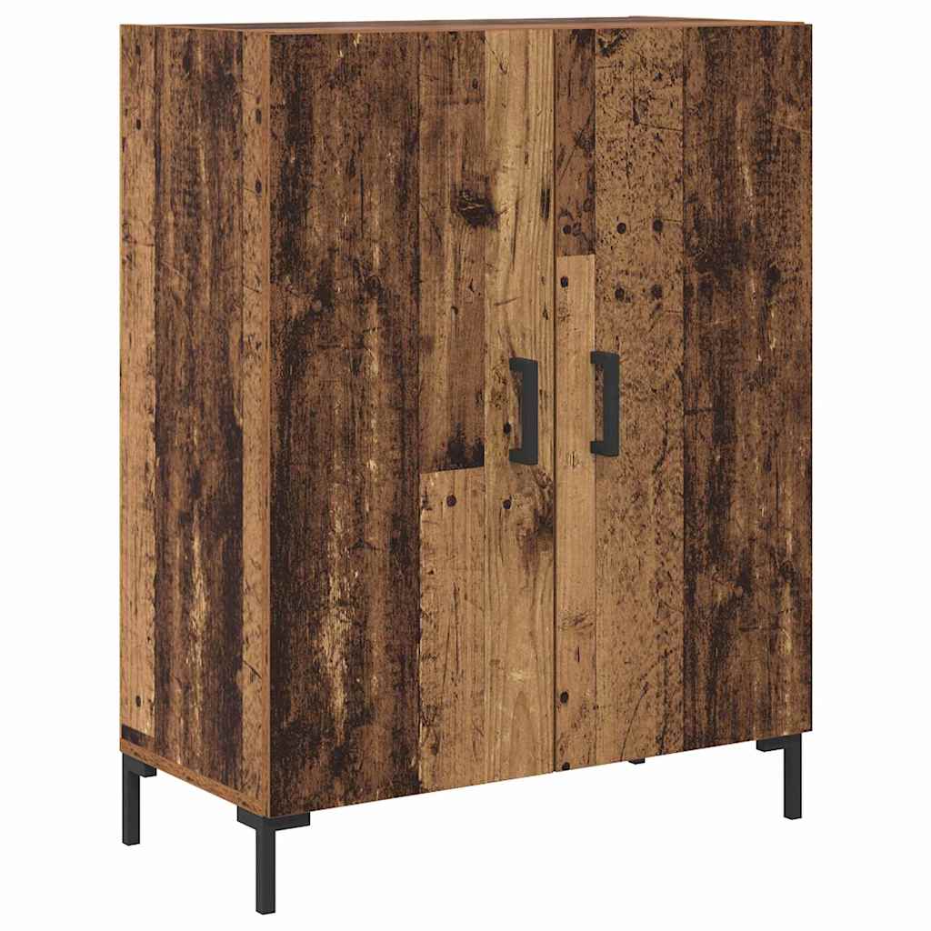 Hoge kast 2 pcs Oud Hout Bewerkt hout is nu te koop bij PeponiXL, paradijselijk wonen!