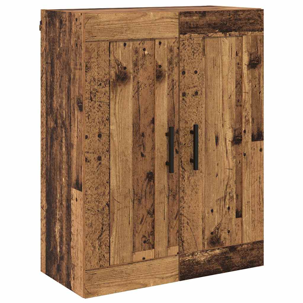 Hoge kast met lade Oudhout 69,5 x 34 x 180 cm Bewerkt hout is nu te koop bij PeponiXL, paradijselijk wonen!