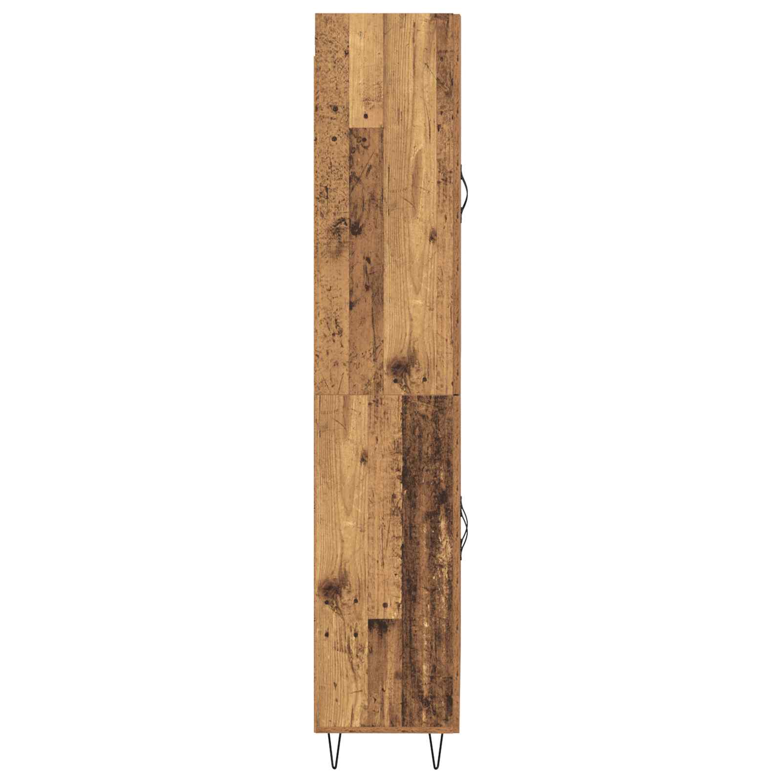 Hoge kast 2 pcs Oudhout Bewerkt hout is nu te koop bij PeponiXL, paradijselijk wonen!