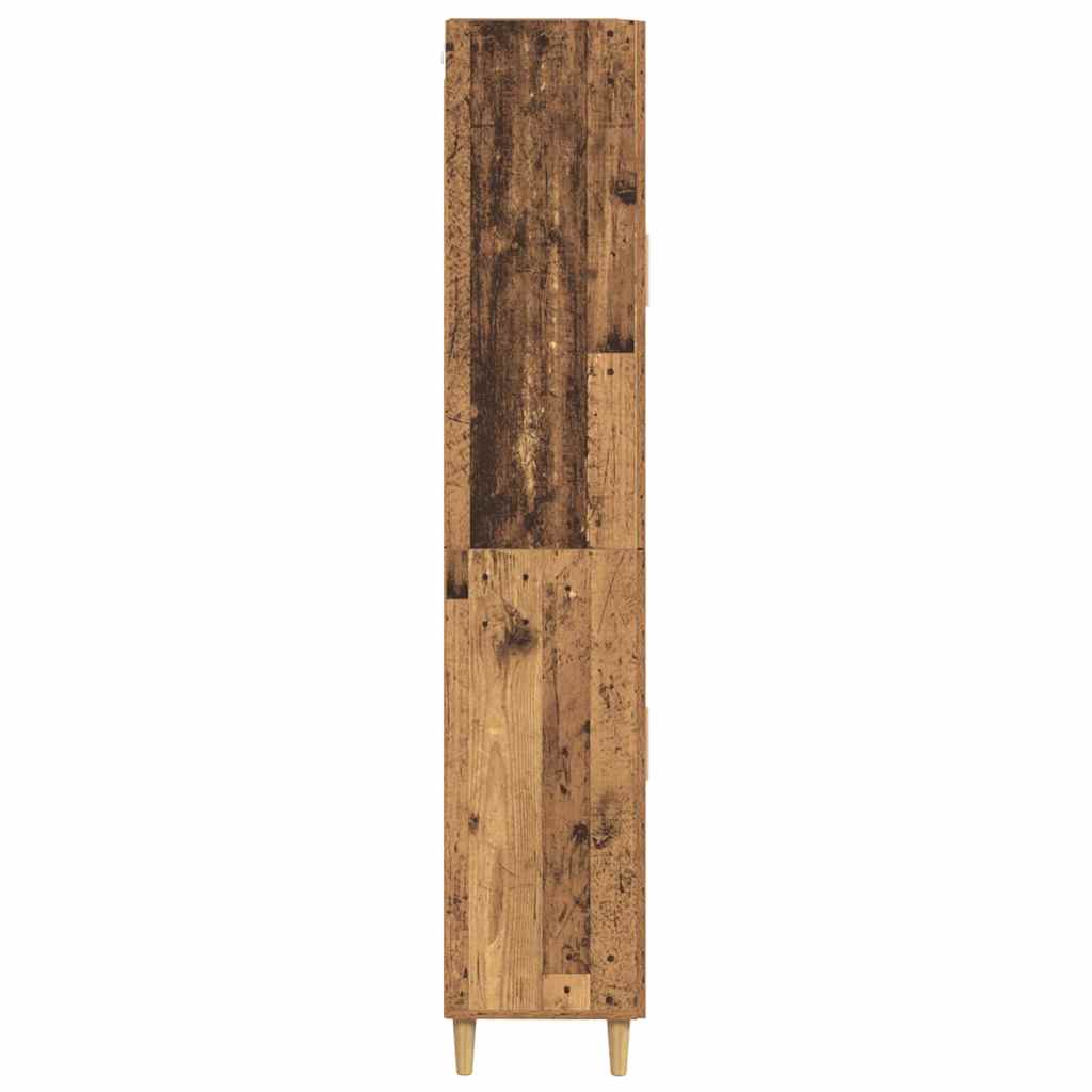 Hoge kast met lade Oud Hout 69,5 x 34 x 180 cm Bewerkt hout is nu te koop bij PeponiXL, paradijselijk wonen!