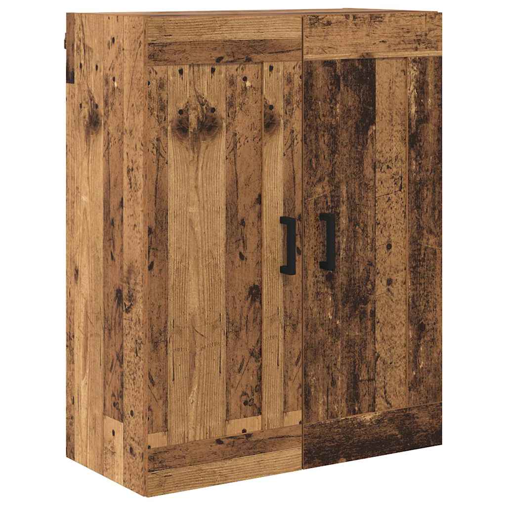 Hoge kast met lade 2 pcs Oud Hout Bewerkt hout is nu te koop bij PeponiXL, paradijselijk wonen!