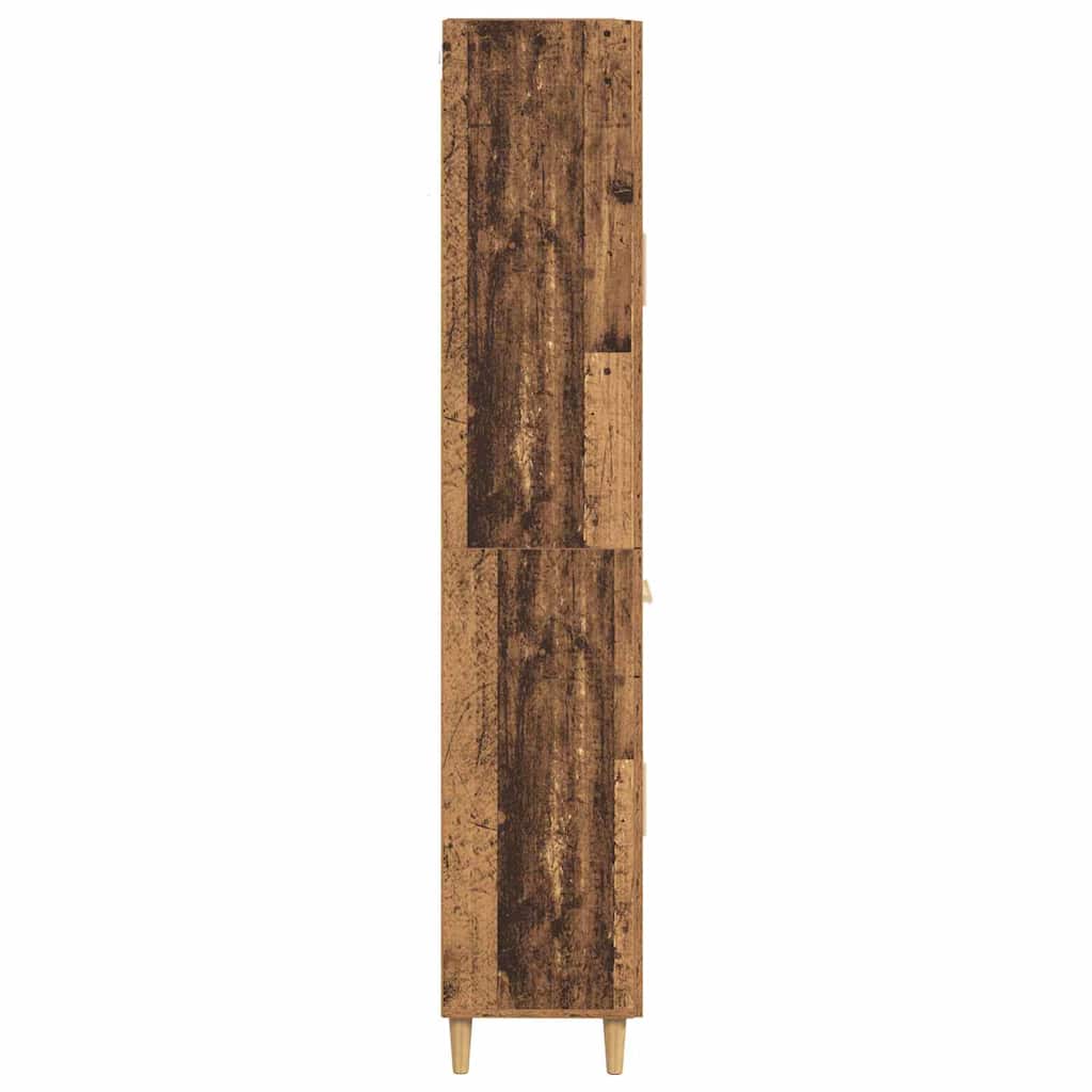 Hoge kast met lade Oud Hout 69,5 x 34 x 180 cm Bewerkt hout is nu te koop bij PeponiXL, paradijselijk wonen!