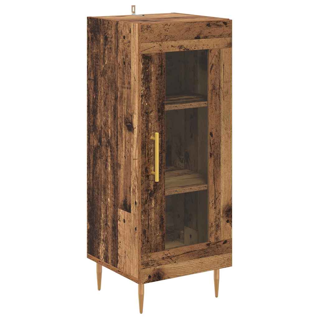 Hoge kast 2 pcs Oud Hout Bewerkt hout is nu te koop bij PeponiXL, paradijselijk wonen!