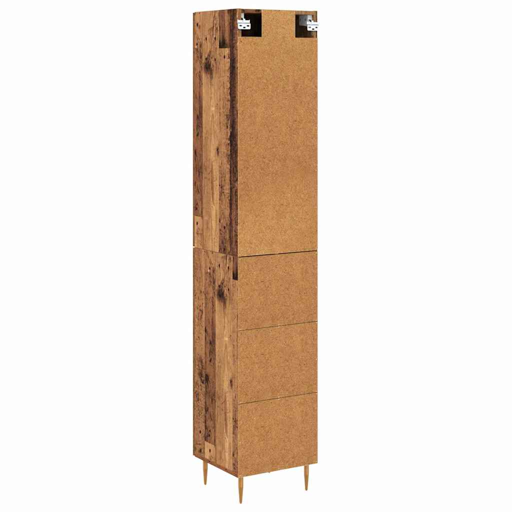 Hoge kast 2 pcs Oud Hout Bewerkt hout is nu te koop bij PeponiXL, paradijselijk wonen!