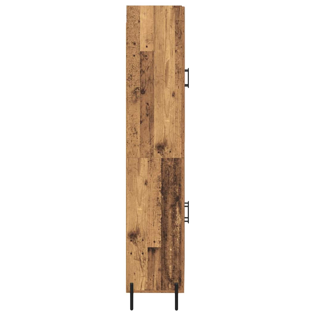 Hoge kast 2 pcs Oud Hout Bewerkt hout is nu te koop bij PeponiXL, paradijselijk wonen!