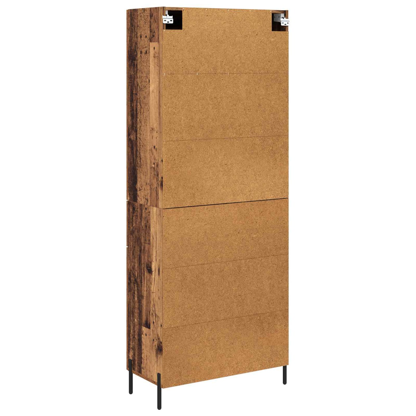 Hoge kast 2 pcs Oud Hout Bewerkt hout is nu te koop bij PeponiXL, paradijselijk wonen!