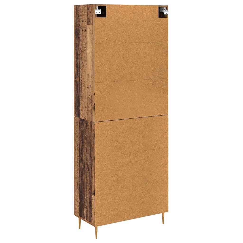 Hoge kast Oud Hout 69,5 x 34 x 180 cm Bewerkt hout is nu te koop bij PeponiXL, paradijselijk wonen!