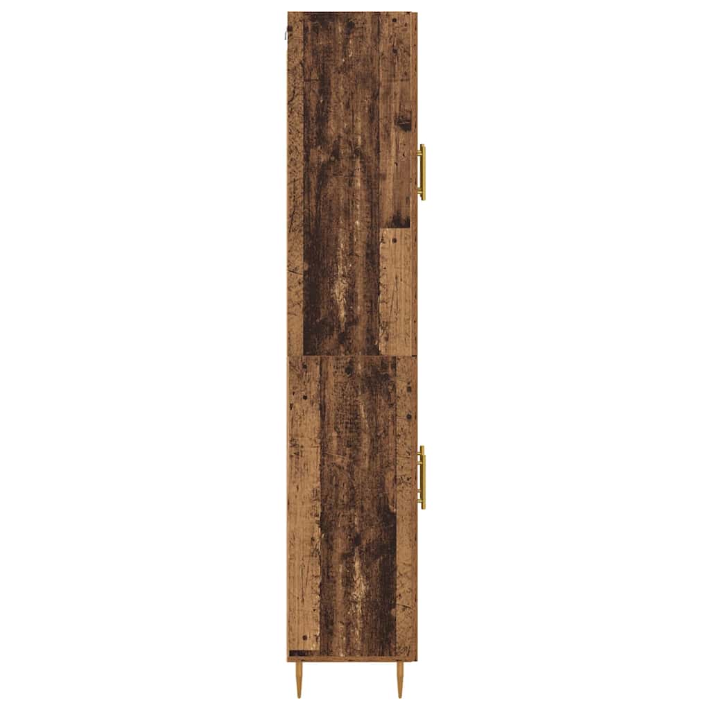Hoge kast Oud Hout 69,5 x 34 x 180 cm Bewerkt hout is nu te koop bij PeponiXL, paradijselijk wonen!