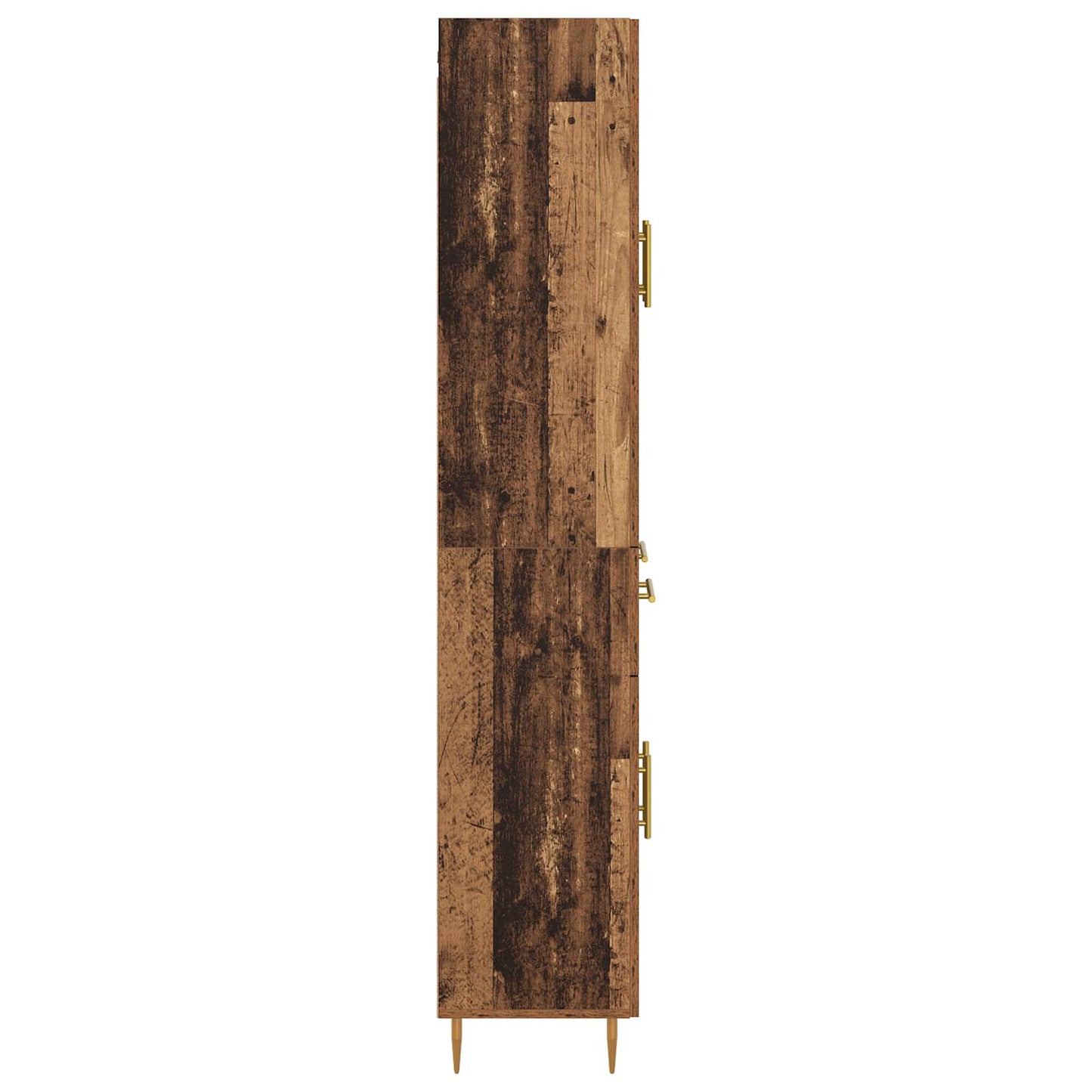 Highboard met lade Oud Hout 69,5 x 34 x 180 cm Bewerkt hout is nu te koop bij PeponiXL, paradijselijk wonen!