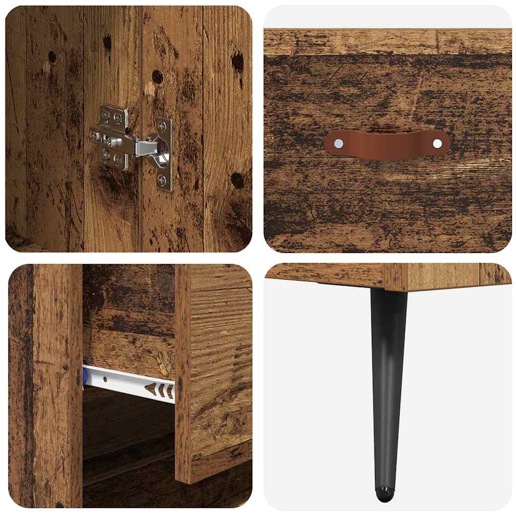 Hoge kast met lade Oud Hout 69,5 x 34 x 180 cm Bewerkt hout is nu te koop bij PeponiXL, paradijselijk wonen!