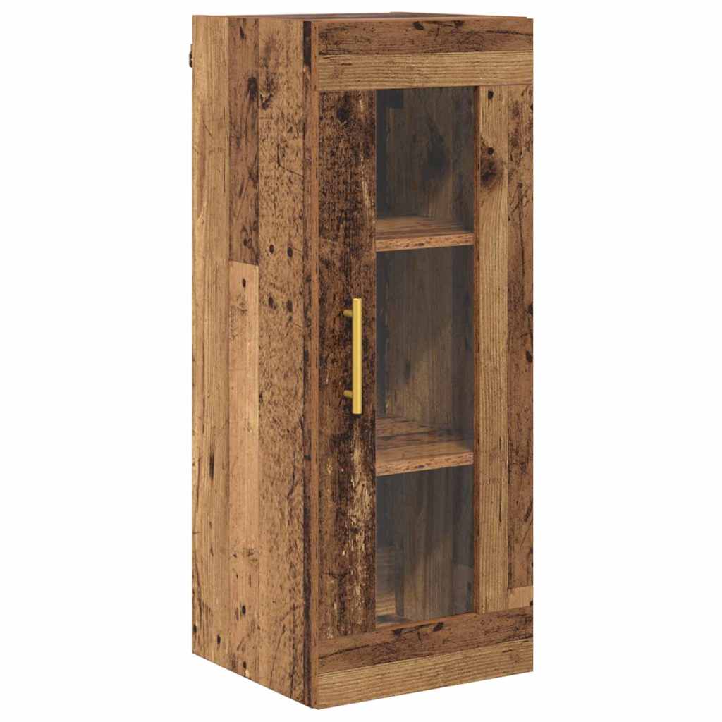 Hoge kast 2 pcs Oud Hout Bewerkt hout is nu te koop bij PeponiXL, paradijselijk wonen!