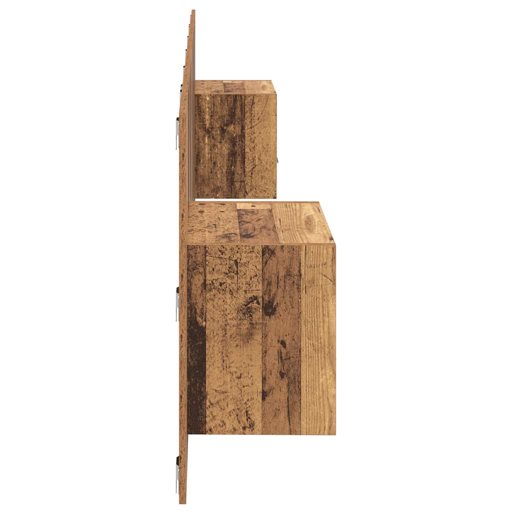 Hoofdbord Met Kast met lade 3 pcs Oud Hout Bewerkt hout is nu te koop bij PeponiXL, paradijselijk wonen!