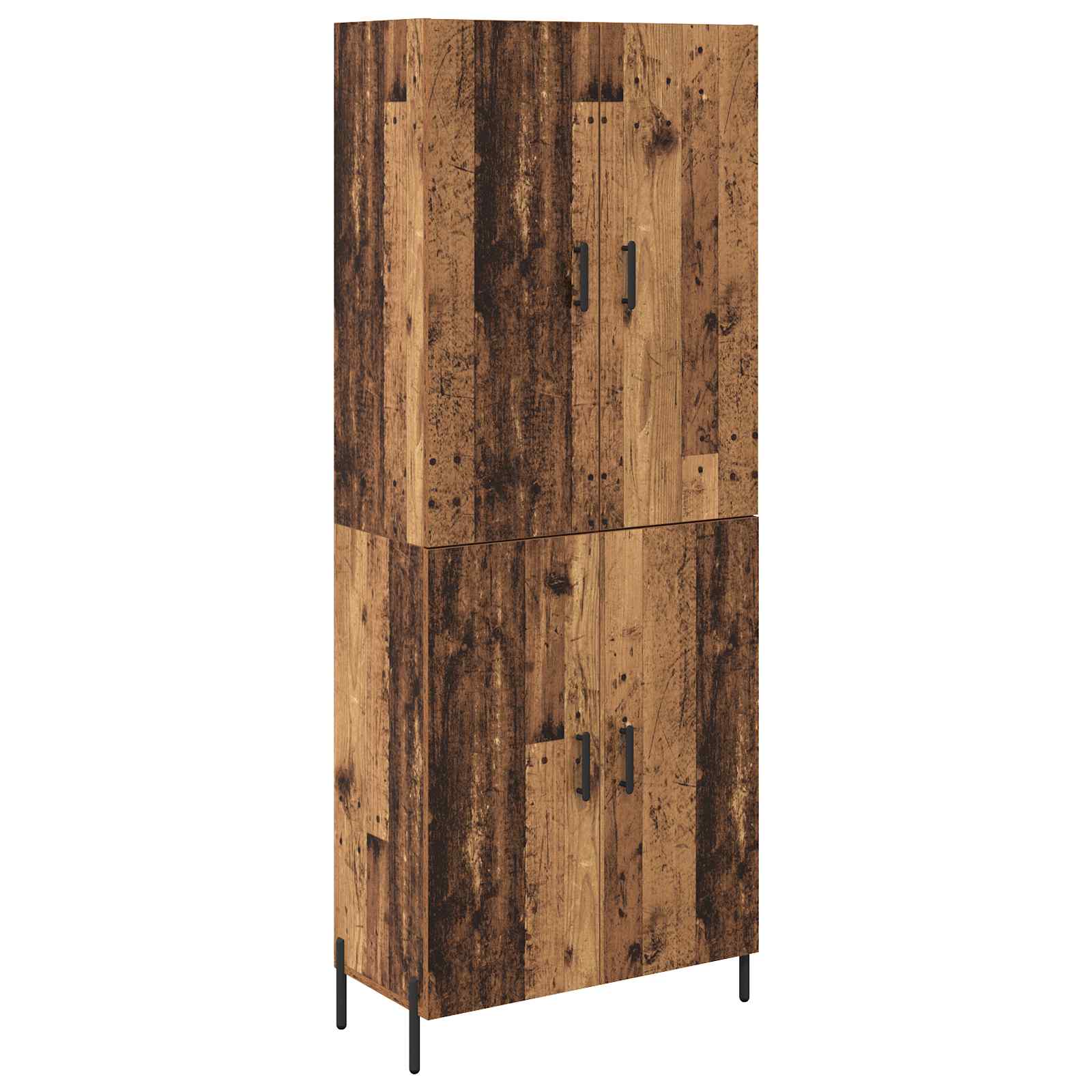 Highboard Oud Hout 69,5 x 34 x 180 cm Bewerkt hout is nu te koop bij PeponiXL, paradijselijk wonen!