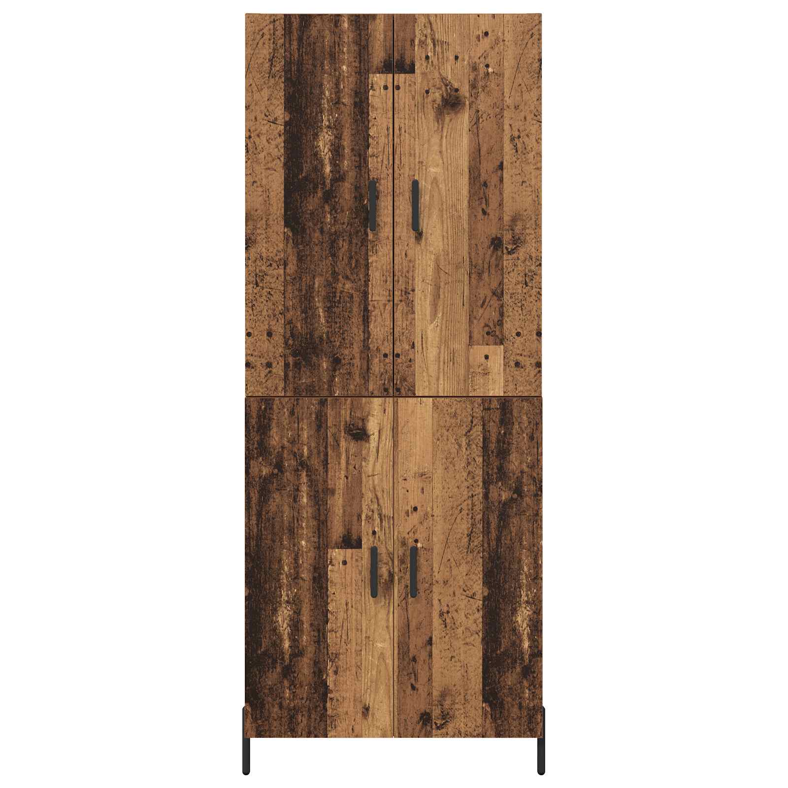 Highboard Oud Hout 69,5 x 34 x 180 cm Bewerkt hout is nu te koop bij PeponiXL, paradijselijk wonen!