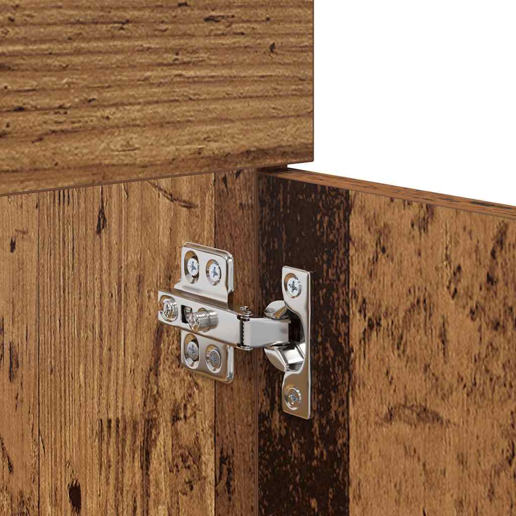 Badkamerkast met opslag Oudhout 100 x 38,5 x 46 cm Bewerkt hout is nu te koop bij PeponiXL, paradijselijk wonen!
