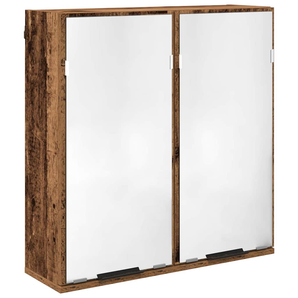 Badkamerkastenset met plank met opslag Oud Hout Bewerkt hout is nu te koop bij PeponiXL, paradijselijk wonen!