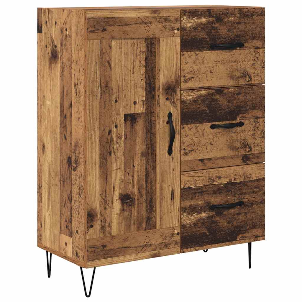 Hoge kast met lade Oud Hout 69,5 x 34 x 180 cm Bewerkt hout is nu te koop bij PeponiXL, paradijselijk wonen!