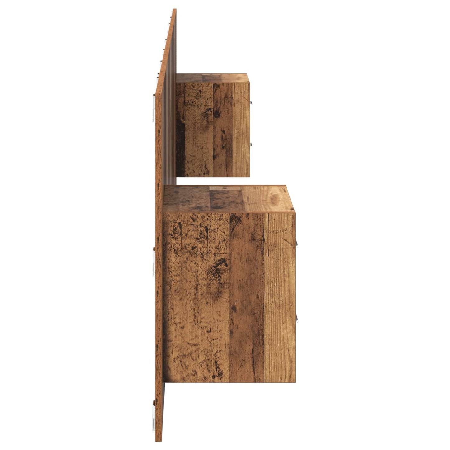 Hoofdbord Met Kast met lade 3 pcs Oud Hout Bewerkt hout is nu te koop bij PeponiXL, paradijselijk wonen!