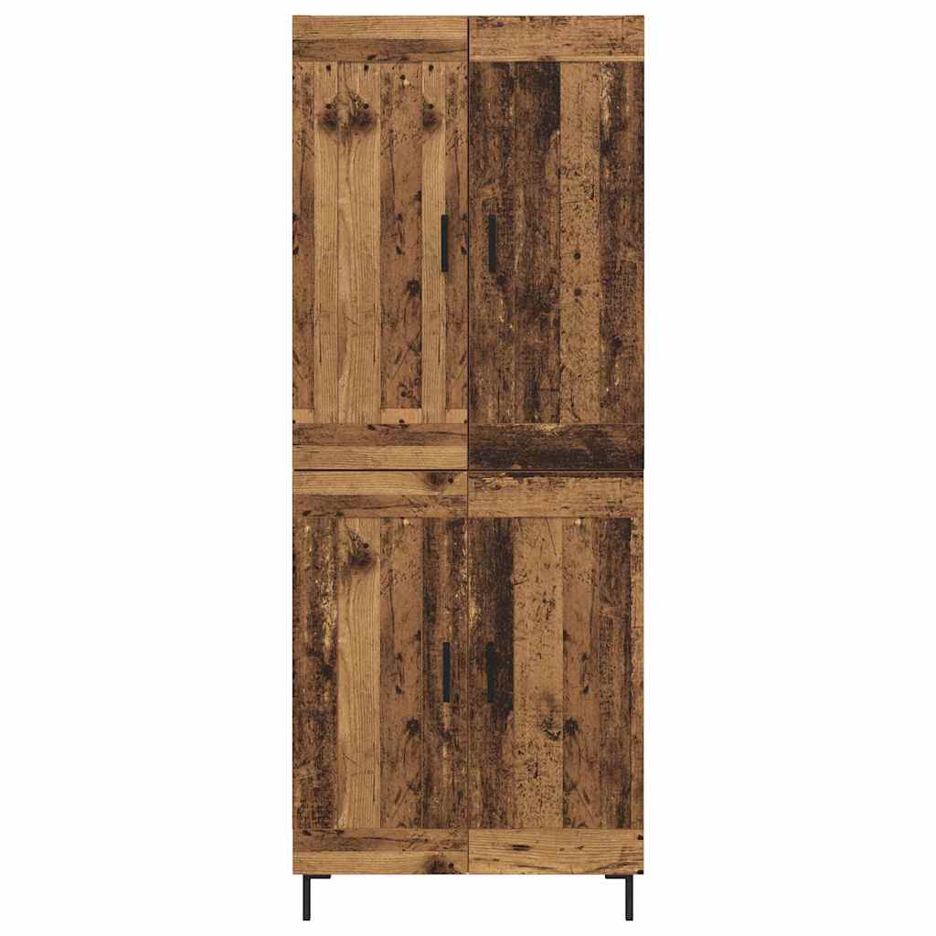 Hoge kast 2 pcs Oud Hout Bewerkt hout is nu te koop bij PeponiXL, paradijselijk wonen!