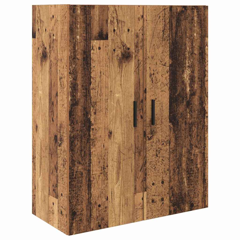 Hoge kast 2 pcs Oud Hout Geengineerd Hout en Glas is nu te koop bij PeponiXL, paradijselijk wonen!