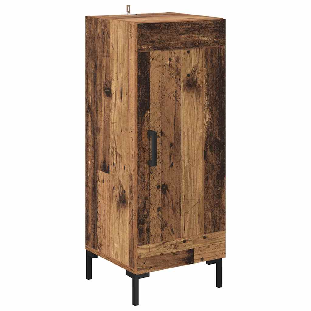 Highboard Oud Hout 34,5 x 34 x 180 cm Bewerkt hout is nu te koop bij PeponiXL, paradijselijk wonen!
