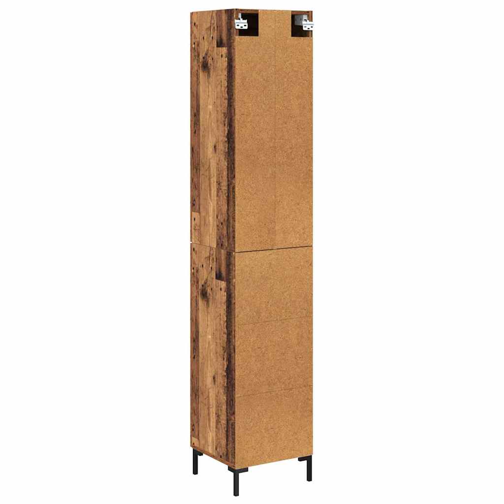 Highboard Oud Hout 34,5 x 34 x 180 cm Bewerkt hout is nu te koop bij PeponiXL, paradijselijk wonen!