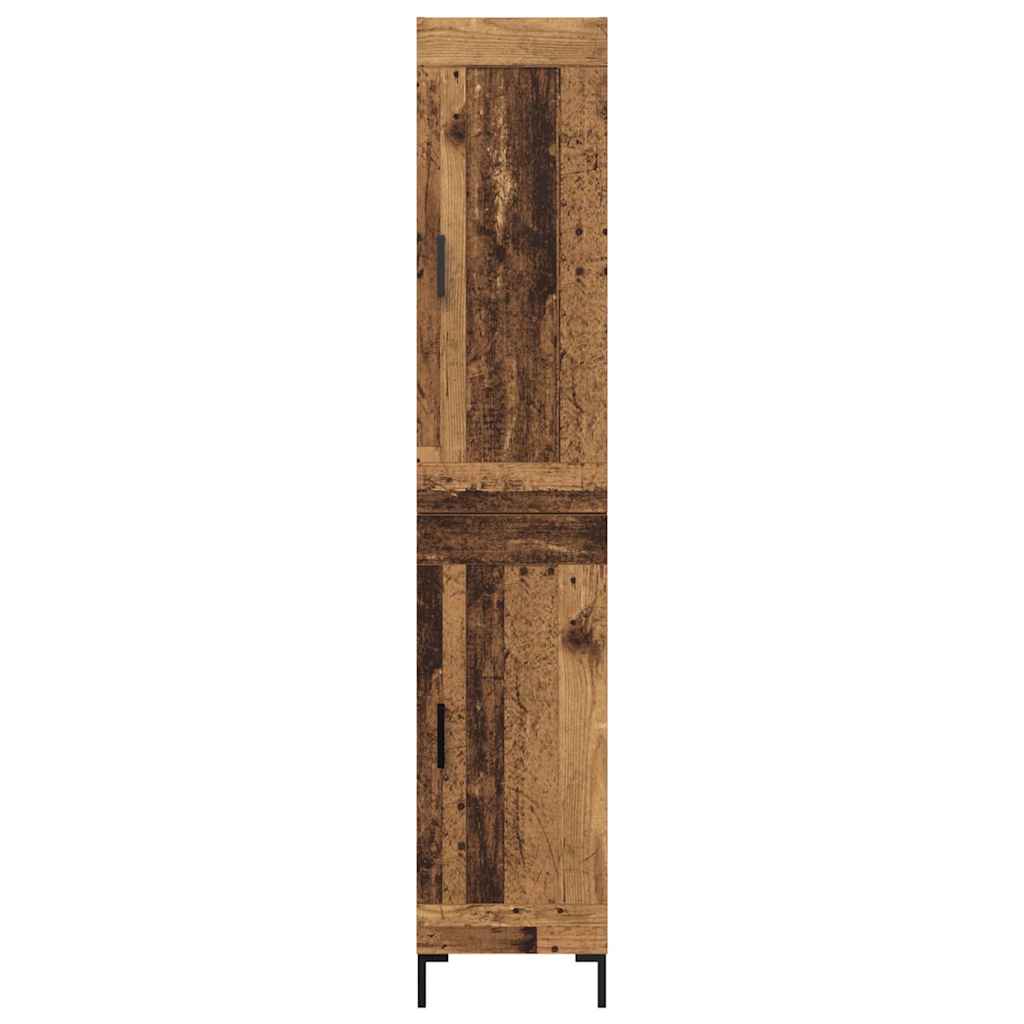 Highboard Oud Hout 34,5 x 34 x 180 cm Bewerkt hout is nu te koop bij PeponiXL, paradijselijk wonen!