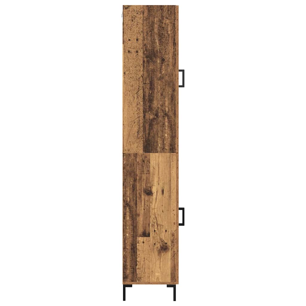 Highboard Oud Hout 34,5 x 34 x 180 cm Bewerkt hout is nu te koop bij PeponiXL, paradijselijk wonen!