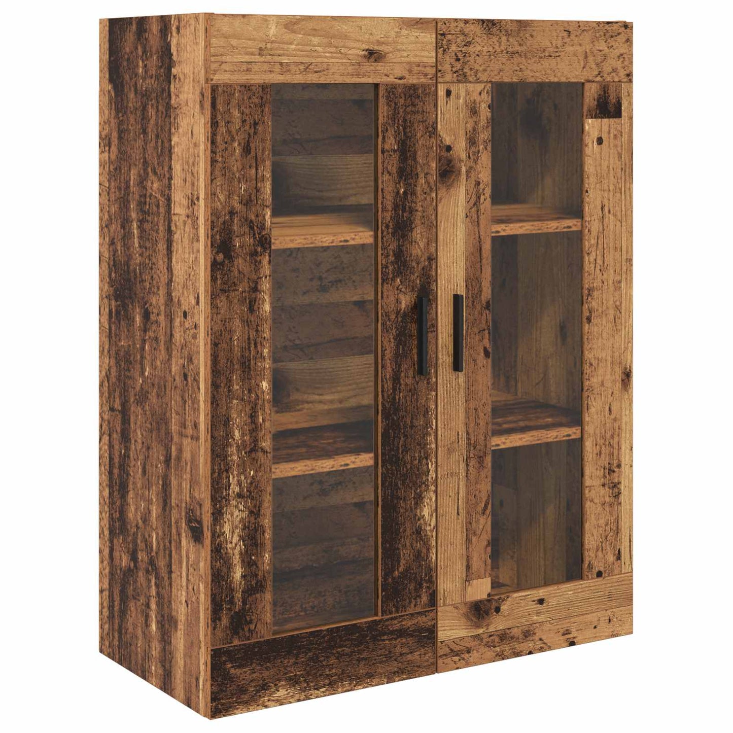 Hoge kast met lade 2 pcs Oud Hout Bewerkt hout is nu te koop bij PeponiXL, paradijselijk wonen!