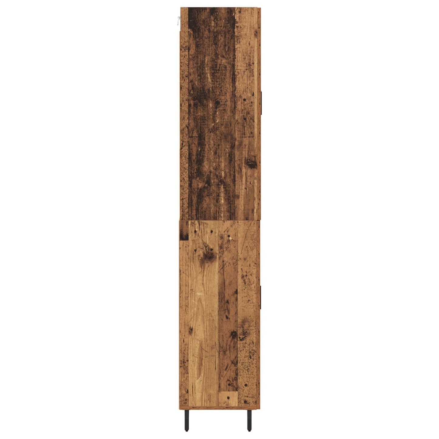 Hoge kast met lade 2 pcs Oud Hout Bewerkt hout is nu te koop bij PeponiXL, paradijselijk wonen!
