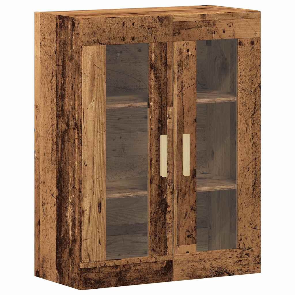 Hoge kast Oud Hout 69,5 x 34 x 180 cm Geengineerd Hout en Glas is nu te koop bij PeponiXL, paradijselijk wonen!