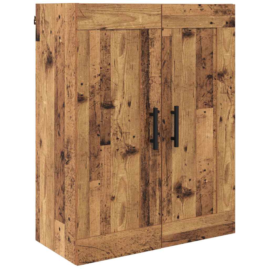 Hoge kast Oudhout 69,5 x 34 x 180 cm Bewerkt hout is nu te koop bij PeponiXL, paradijselijk wonen!