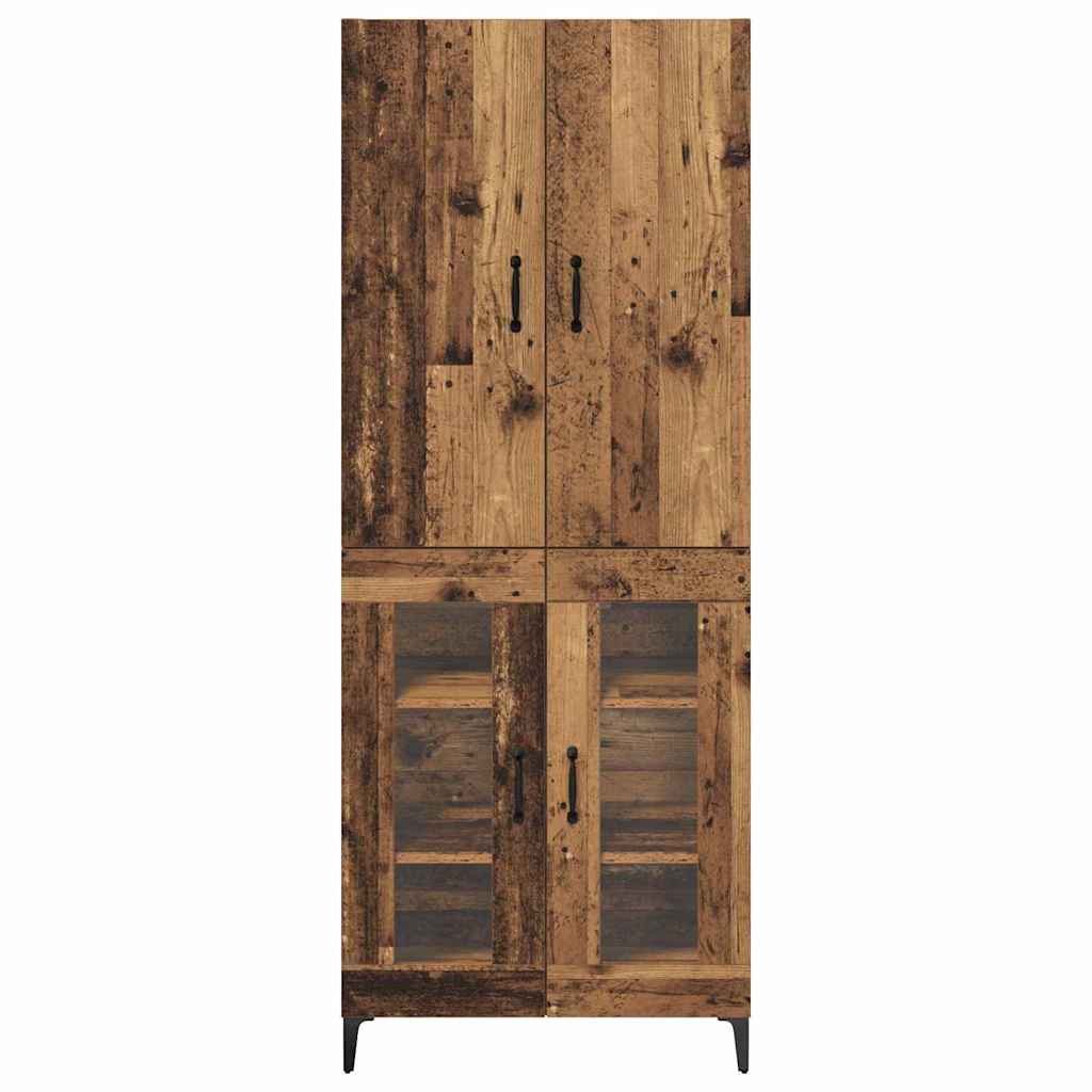 Highboard Oud Hout 69,5 x 34 x 180 cm Bewerkt hout is nu te koop bij PeponiXL, paradijselijk wonen!