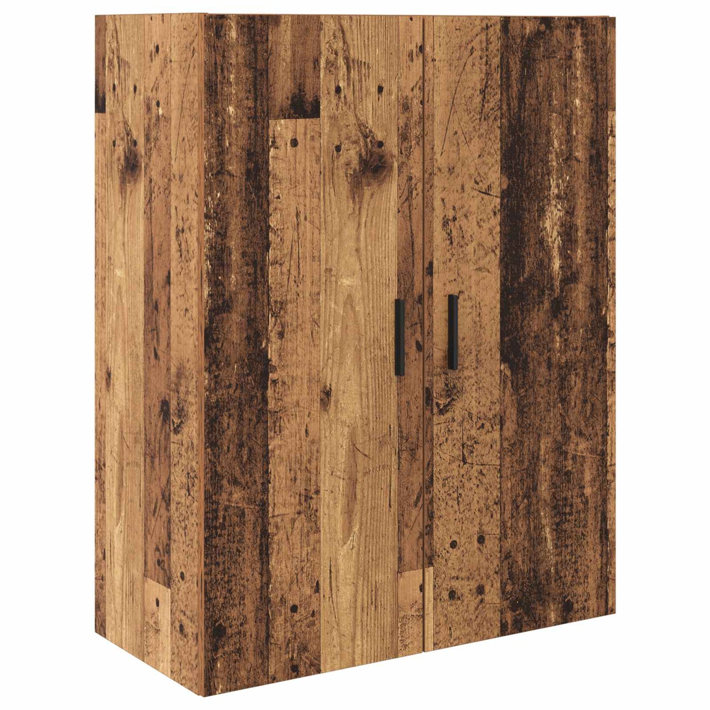 Hoge kast met lade 2 pcs Oud Hout Geengineerd Hout en Glas is nu te koop bij PeponiXL, paradijselijk wonen!