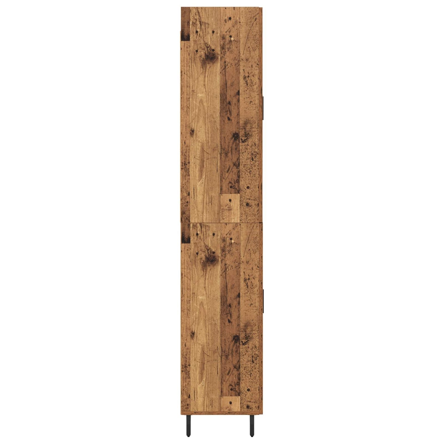 Hoge kast met lade 2 pcs Oud Hout Geengineerd Hout en Glas is nu te koop bij PeponiXL, paradijselijk wonen!
