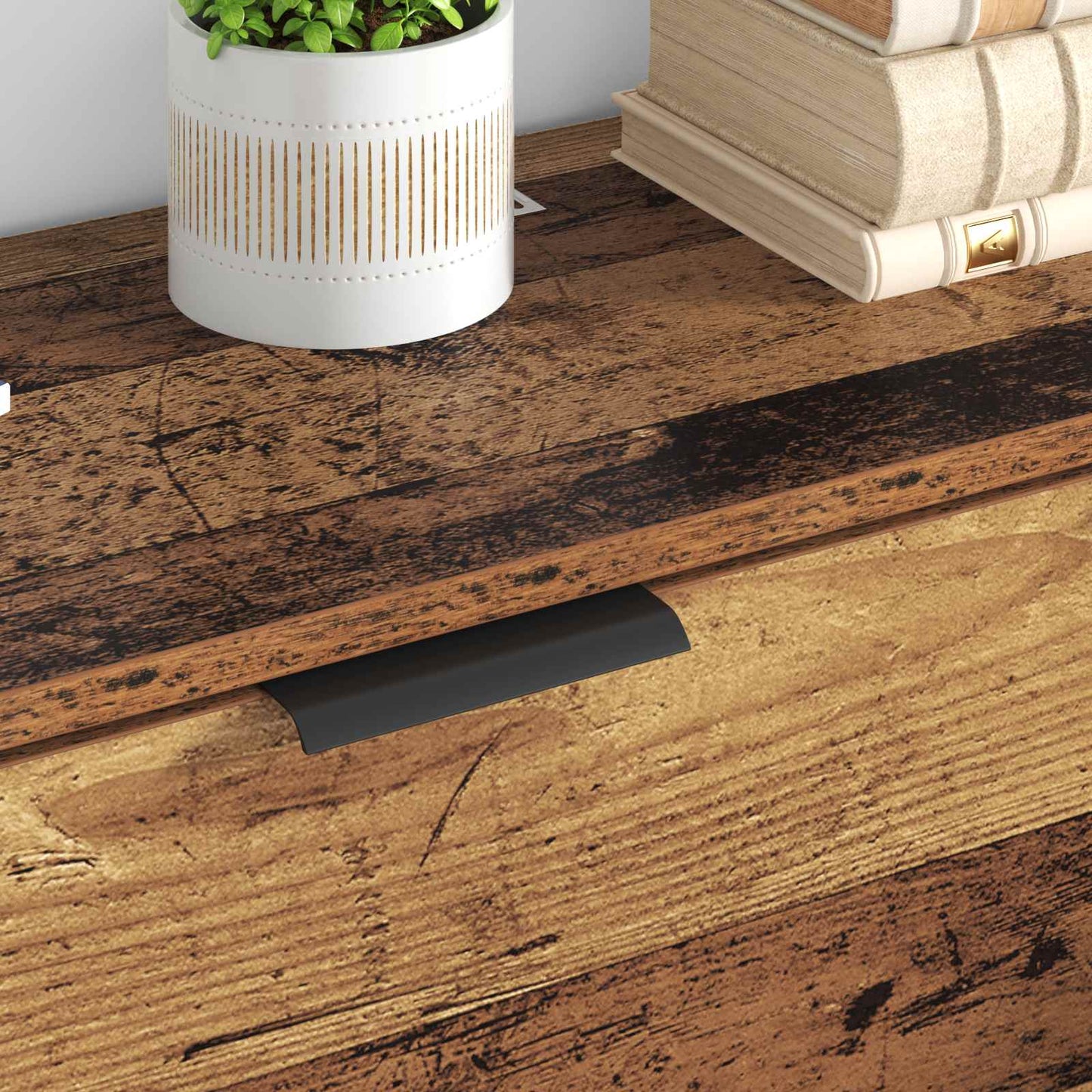 Dressoir met lade 3 pcs Oud Hout Bewerkt hout is nu te koop bij PeponiXL, paradijselijk wonen!