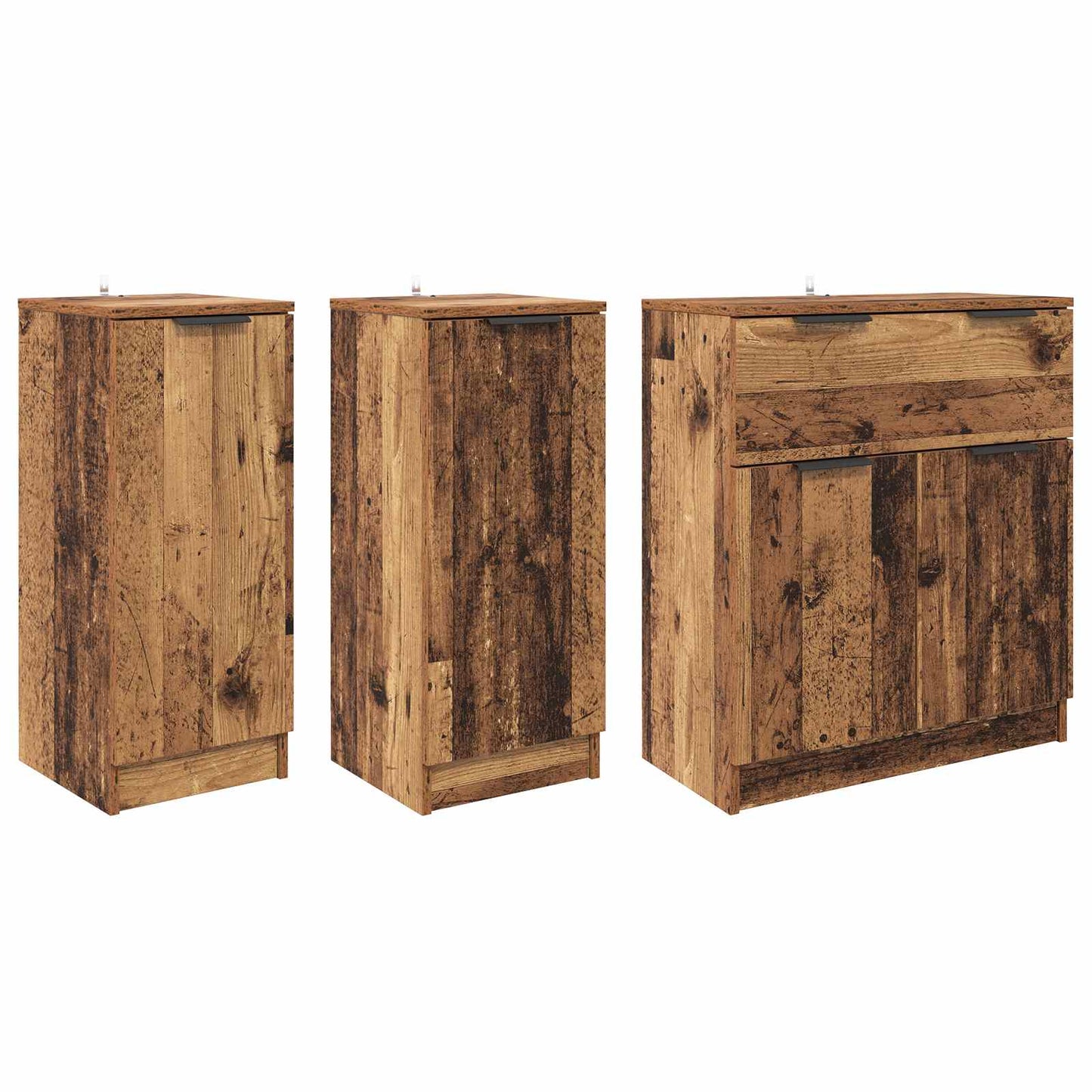 Dressoir met lade 3 pcs Oud Hout Bewerkt hout is nu te koop bij PeponiXL, paradijselijk wonen!
