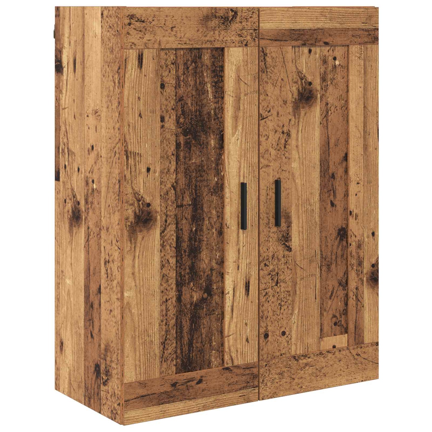Hoge kast met lade 2 pcs Oudhout Bewerkt hout is nu te koop bij PeponiXL, paradijselijk wonen!
